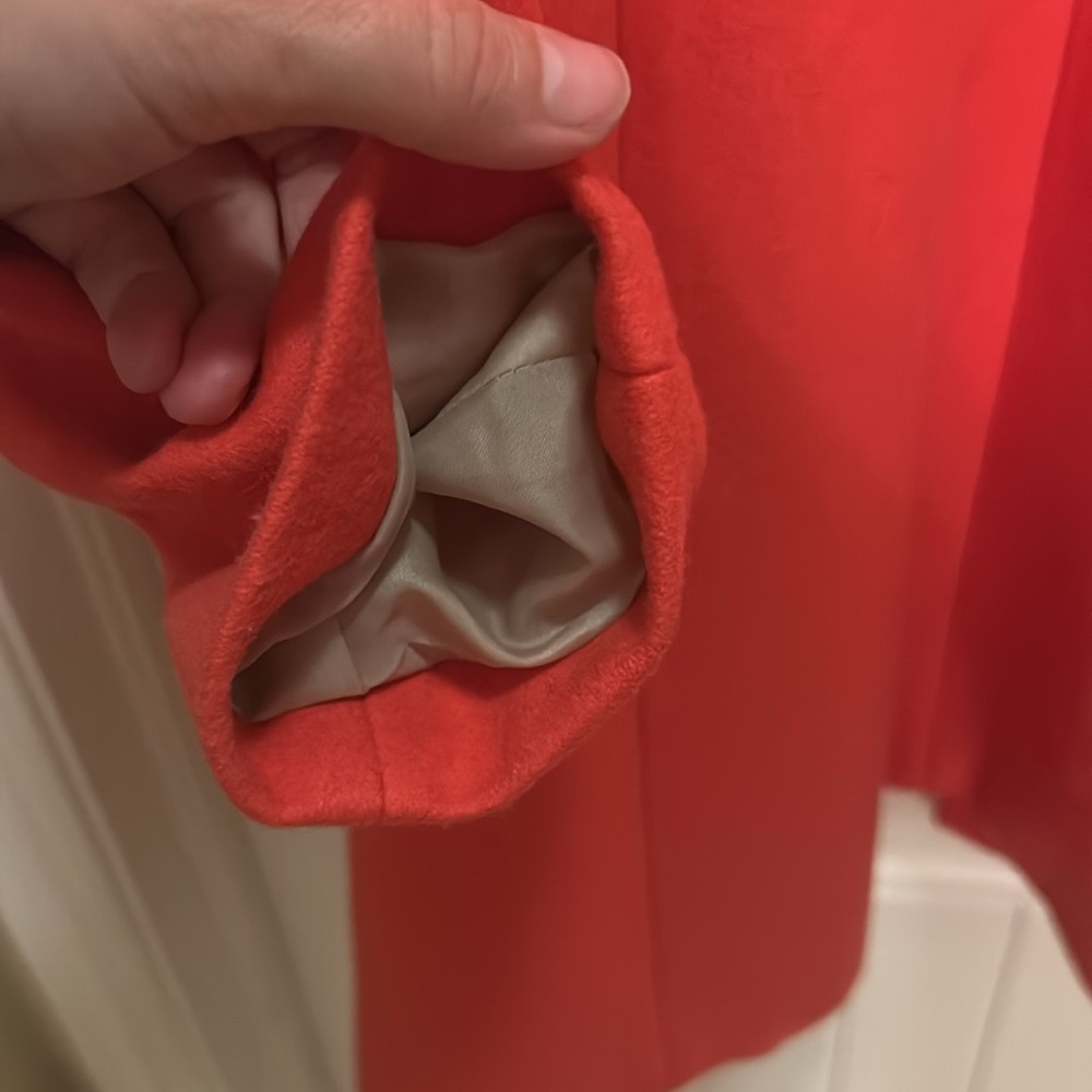 JCrew wool size 4 coral coat - Picture 6 of 6